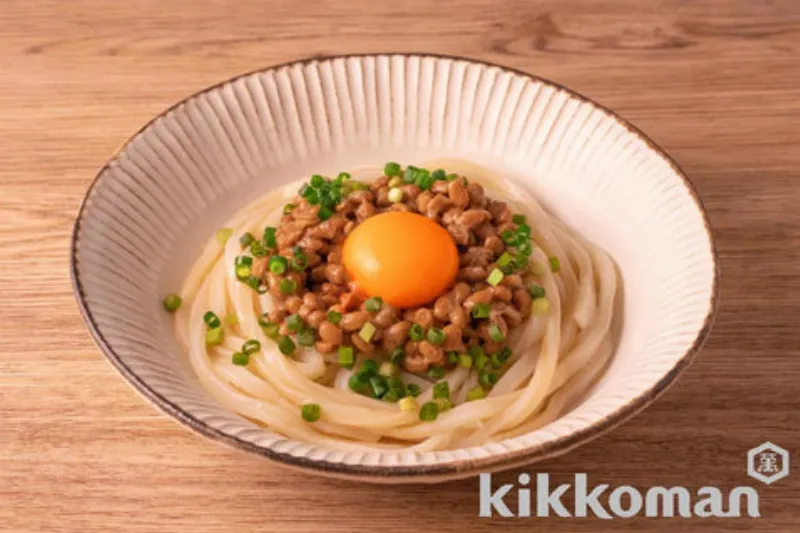 Mì Udon Natto Trứng sống